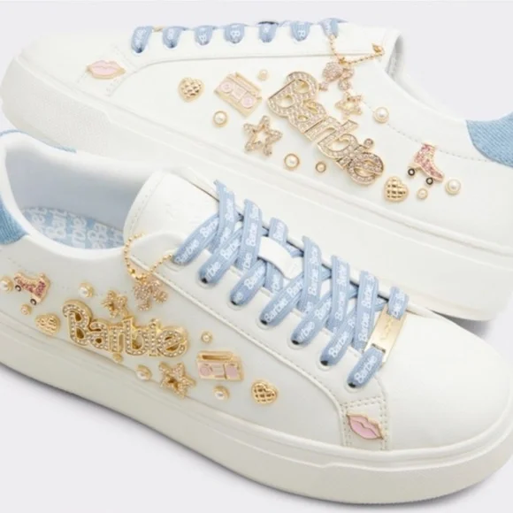 ALDO + Barbie™ x ALDO Barbiestep Charm Platform Sneakers size 6 new in Box - Picture 2 of 10